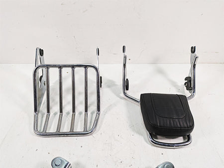 2011 Harley Touring FLHR Road King Passenger Backrest Luggage Rack Quick Release Set {{ shop.shopifyCountryName }} - Mototech271