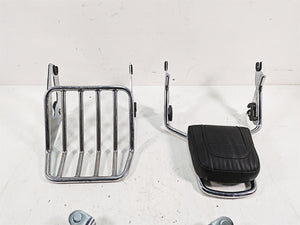 2011 Harley Touring FLHR Road King Passenger Backrest Luggage Rack Quick Release Set | Mototech271