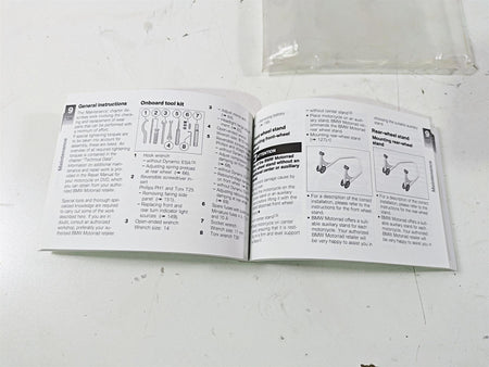2019 BMW S1000XR K49 Owners Manual Booklet 01409467217 {{ shop.shopifyCountryName }} - Mototech271