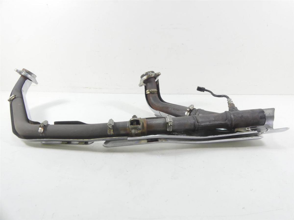 2007 Yamaha XVS1300 V-Star Exhaust Pipe Header Chrome Cover Set 3D8-14610-00-00 {{ shop.shopifyCountryName }} - Mototech271