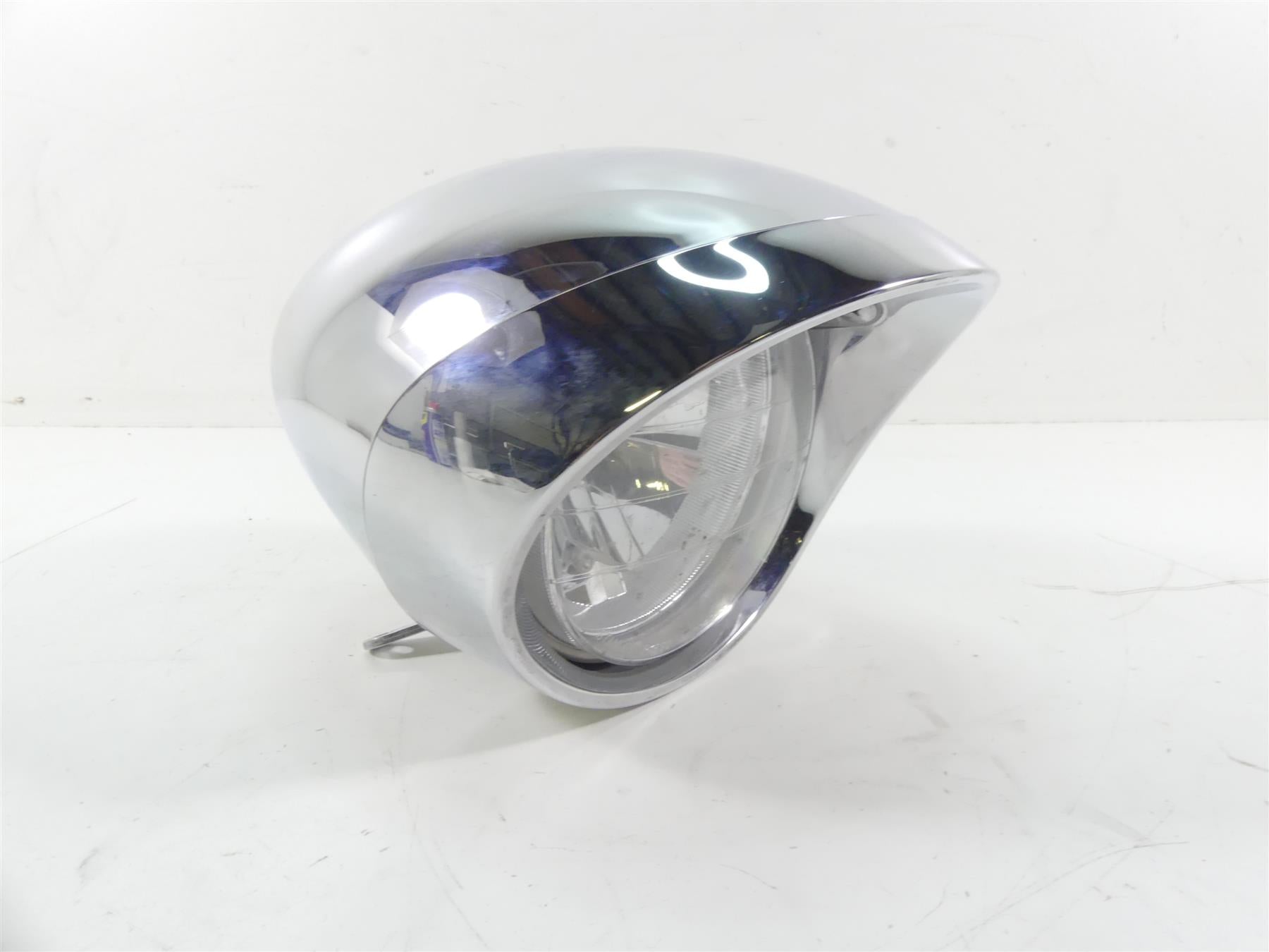2003 Honda VTX1800R Headlight Head Light Lamp & Chrome Housing Set 33120-MEA-671 {{ shop.shopifyCountryName }} - Mototech271