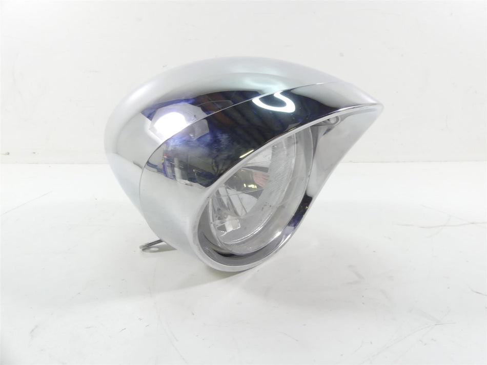 2003 Honda VTX1800R Headlight Head Light Lamp & Chrome Housing Set 33120-MEA-671 {{ shop.shopifyCountryName }} - Mototech271
