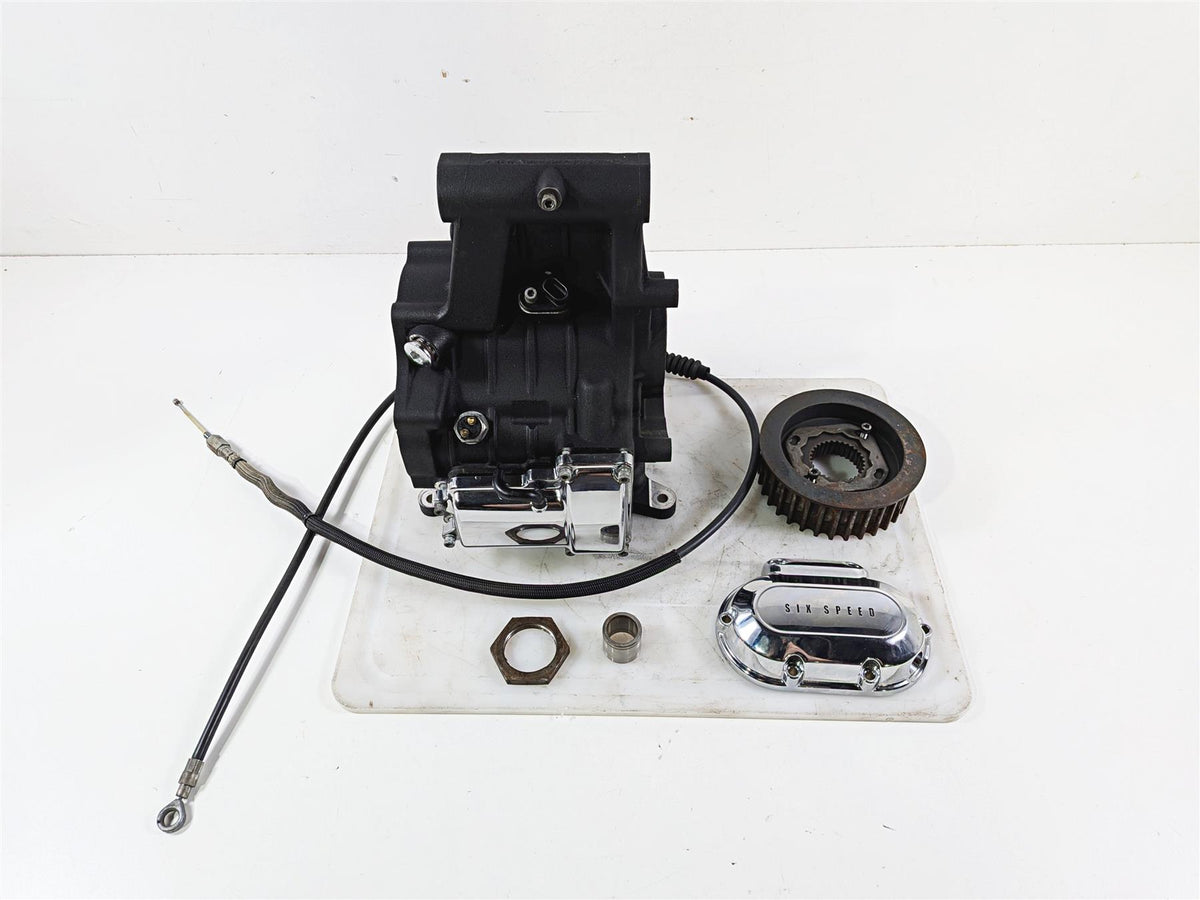 2012 Harley Softail FLSTF Fat Boy Transmission Gear Box Case Housing 34799-07 {{ shop.shopifyCountryName }} - Mototech271