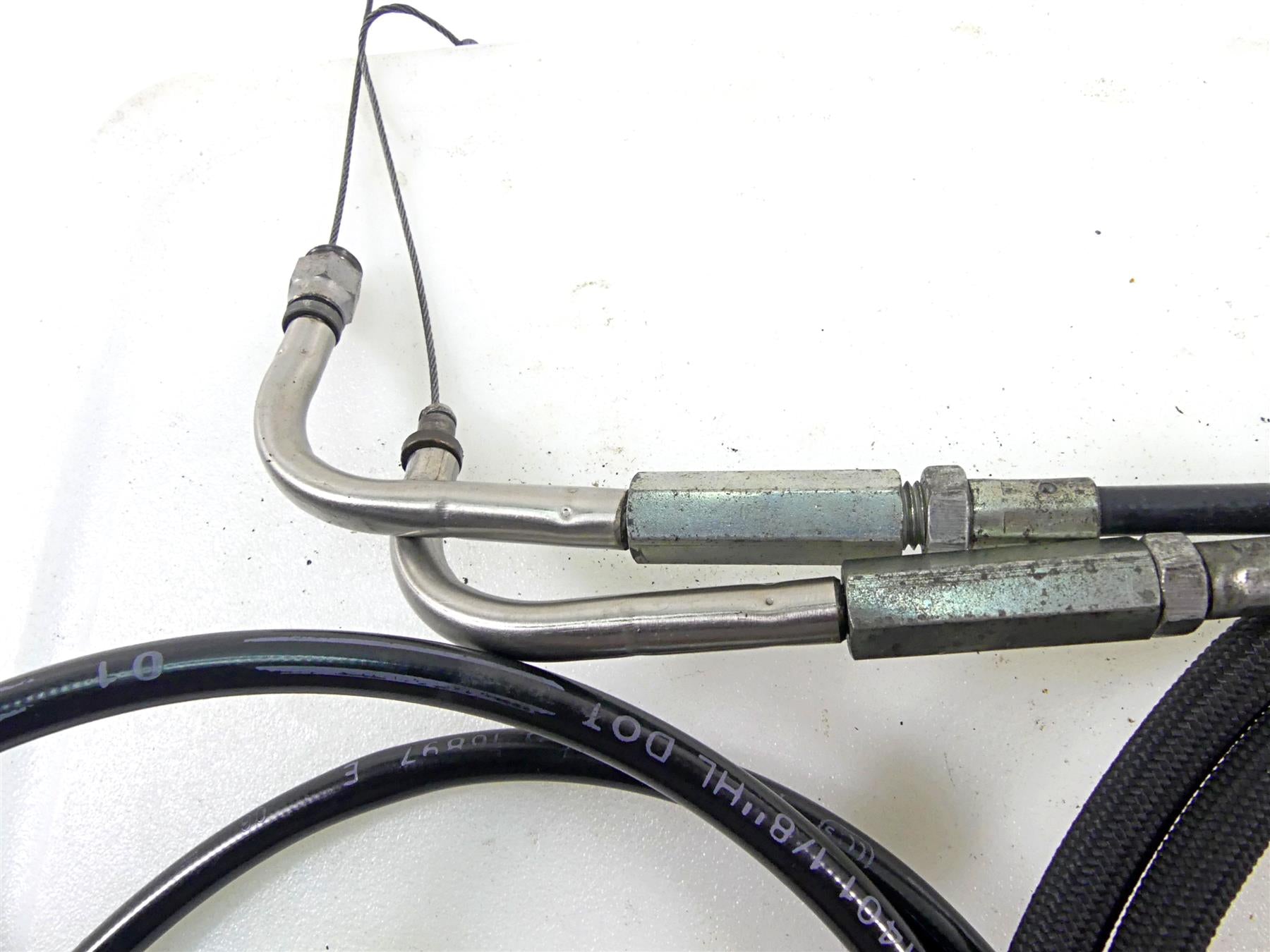 2017 Harley Dyna FXDB Street Bob 10" Risers Throttle Cable Clutch & Brake Line {{ shop.shopifyCountryName }} - Mototech271