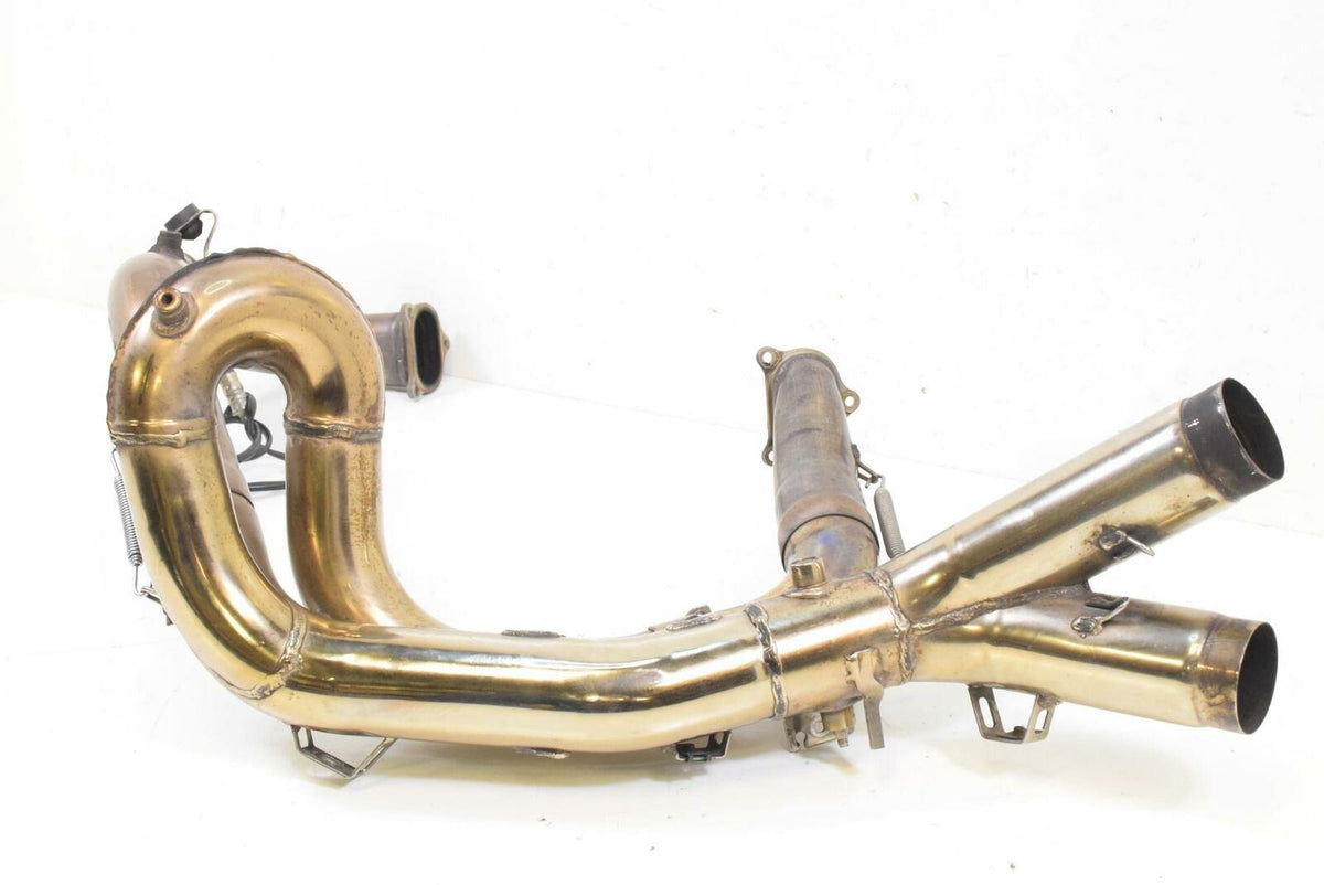 2008 Ducati 848 Exhaust Header Pipe Manifold Set Partly Polished 57012612A 57012 {{ shop.shopifyCountryName }} - Mototech271