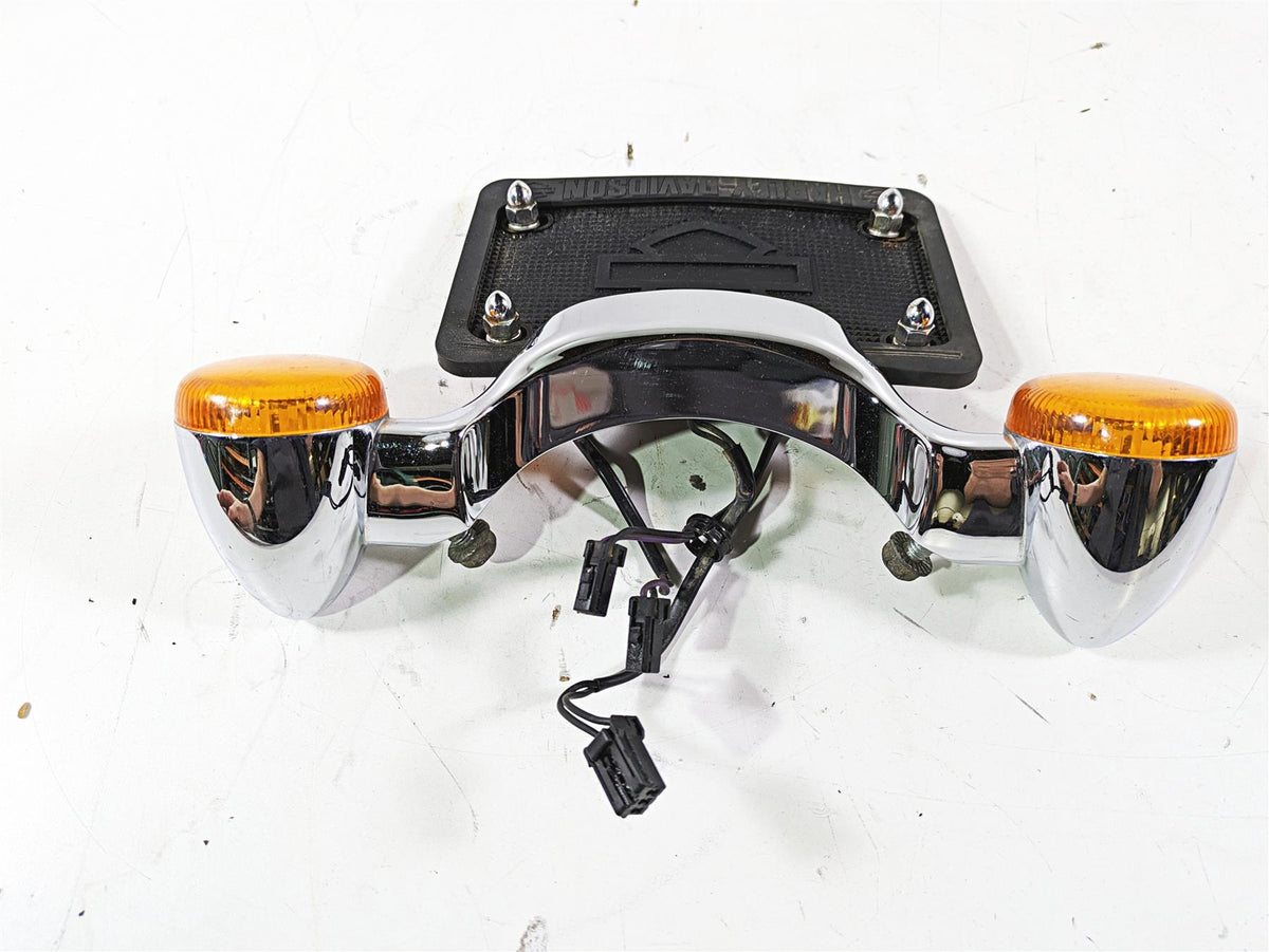 2012 Harley FLD Dyna Switchback Rear Chrome Blinker Turn Signal Bar 68629-05 {{ shop.shopifyCountryName }} - Mototech271