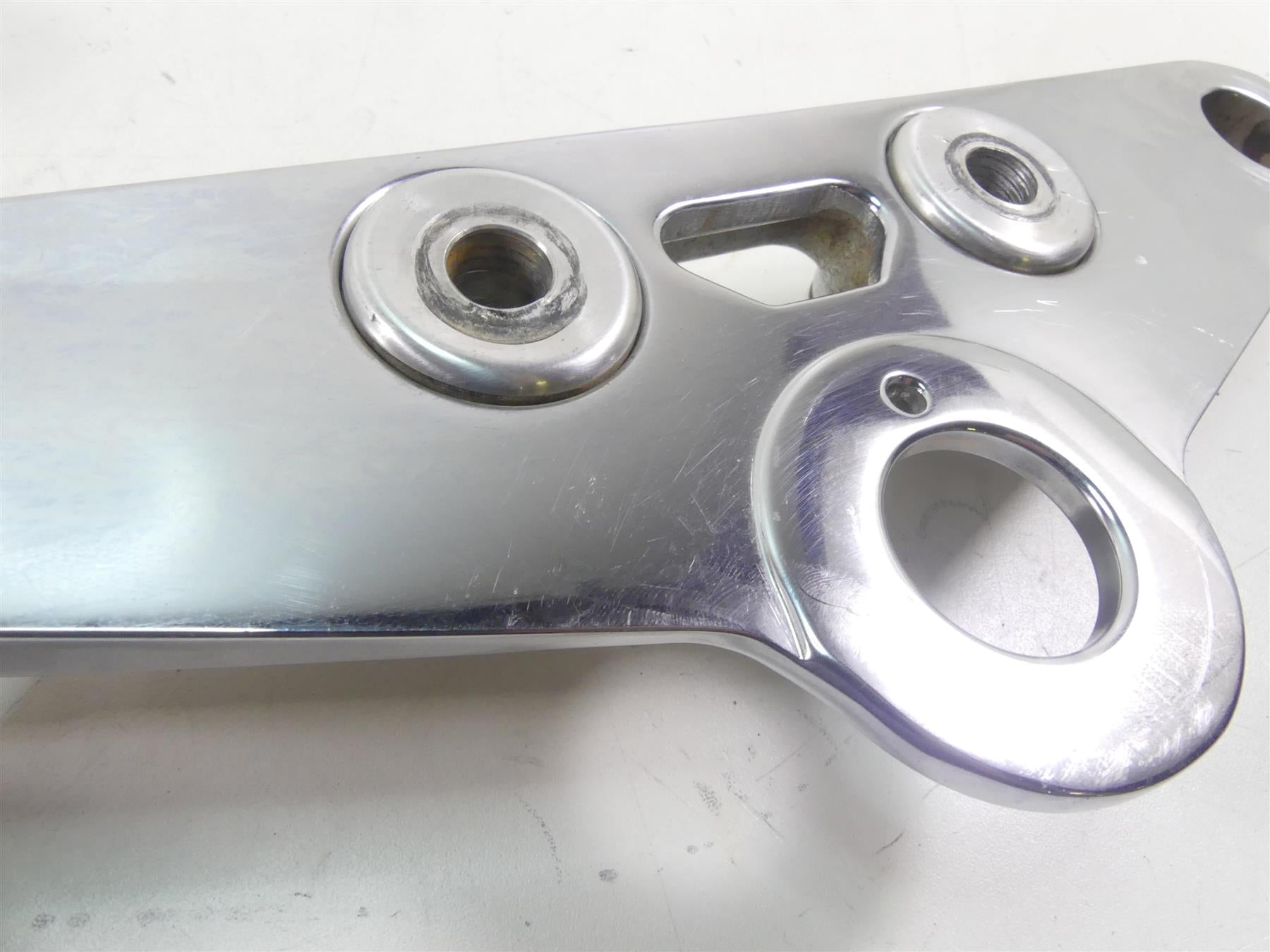 2004 Harley FXDWGI Dyna Wide Glide Chrome Upper Lower Triple Tree Set 45674-80 {{ shop.shopifyCountryName }} - Mototech271