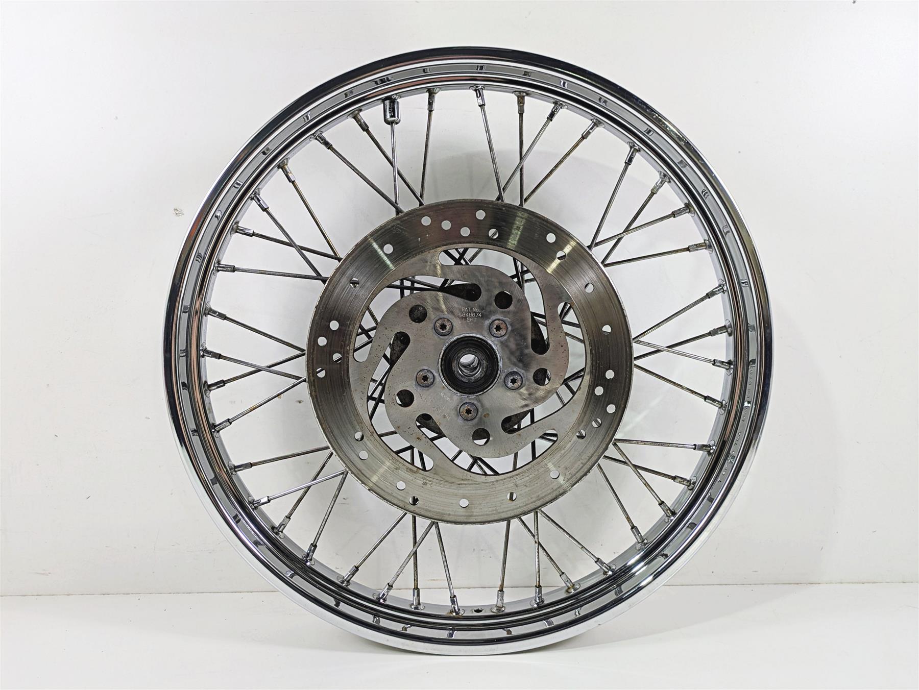 2007 Harley Sportster XL1200 C Straight 21x2.15 Front Wheel Spoke Rim 43557-05A