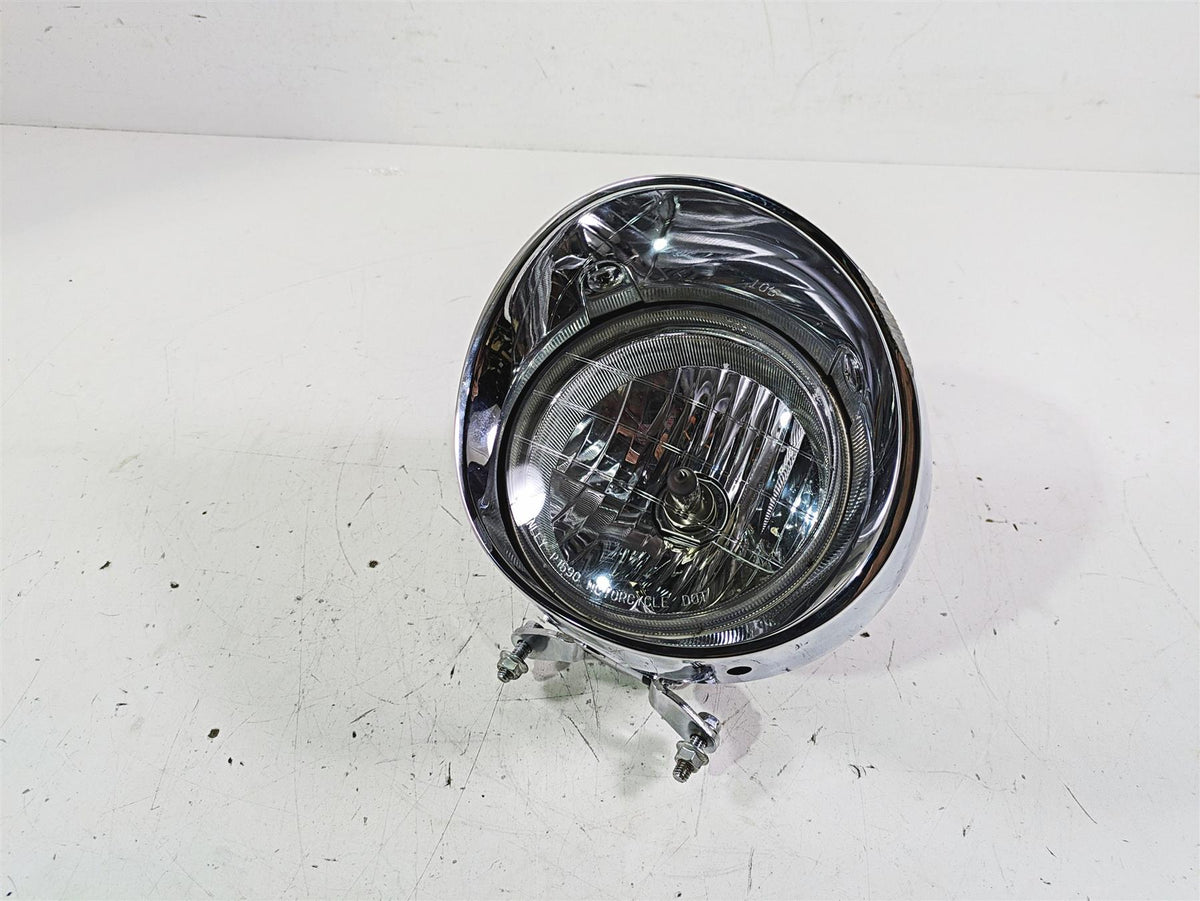 2002 Honda VTX1800 Retro Headlight Head Light & Housing Set 33120-MCH-671 {{ shop.shopifyCountryName }} - Mototech271