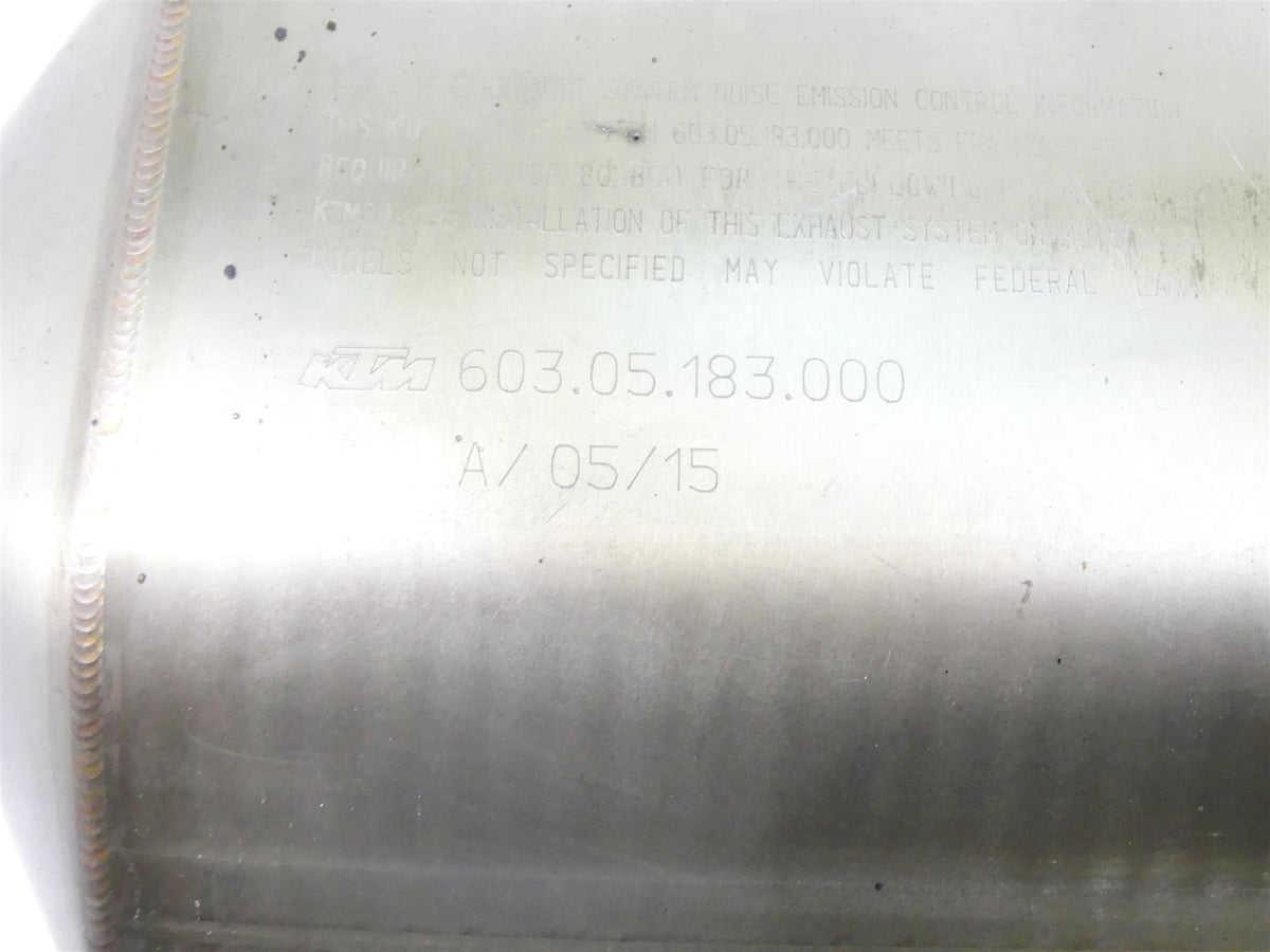 2015 KTM 1290 Adventure Exhaust Pipe Muffler Silencer 60305183000 {{ shop.shopifyCountryName }} - Mototech271