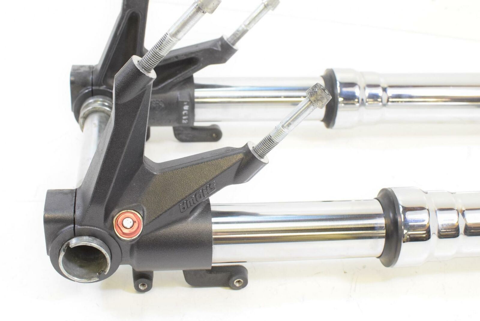 2008 Ducati 848 Complete Chrome Front Fork Triple Tree Set 34520161B 34420161B {{ shop.shopifyCountryName }} - Mototech271