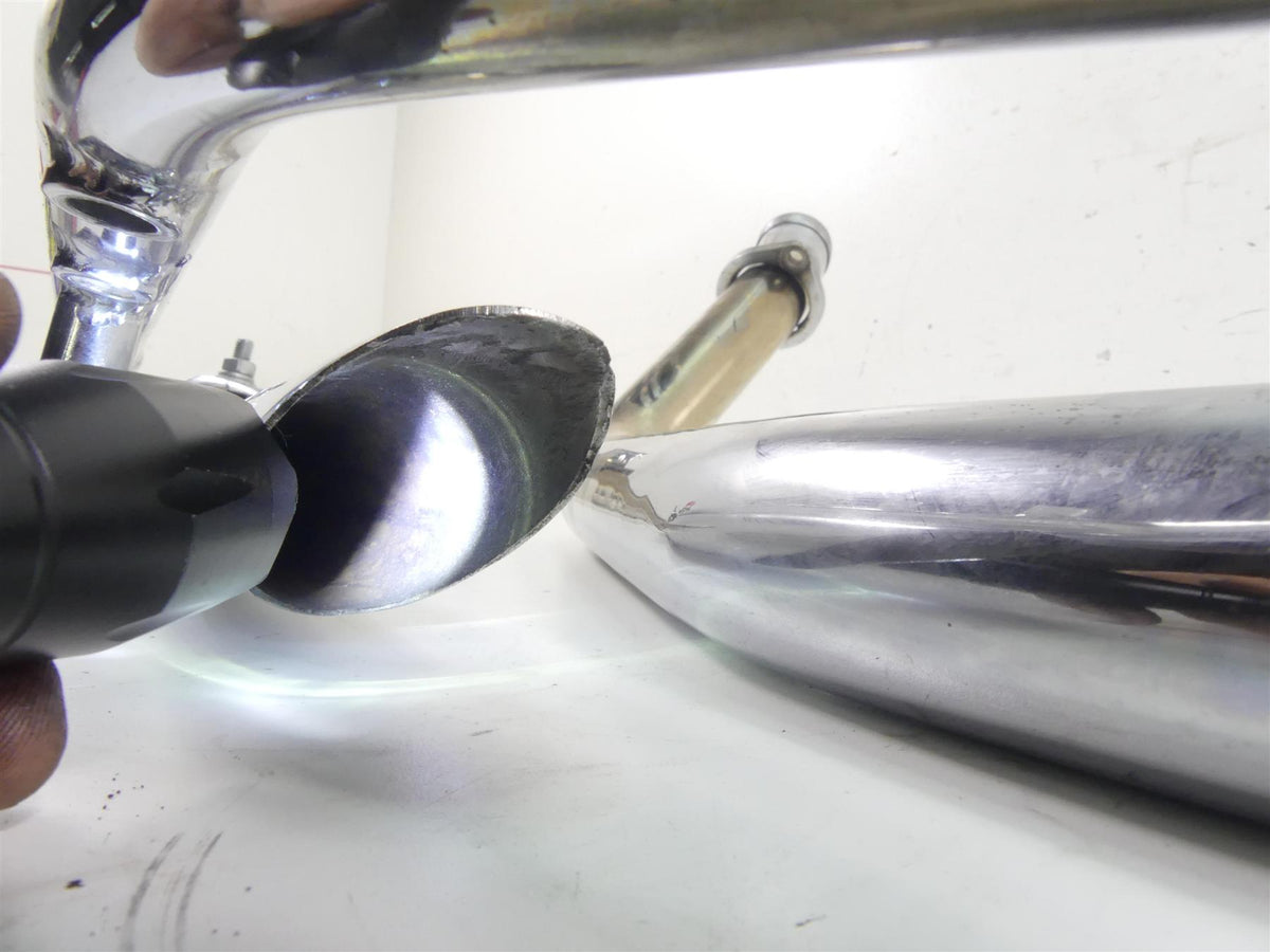 1999 Harley FXSTS Softail Springer Paughco 40" Drag Pipe Exhaust Set 731S40 {{ shop.shopifyCountryName }} - Mototech271