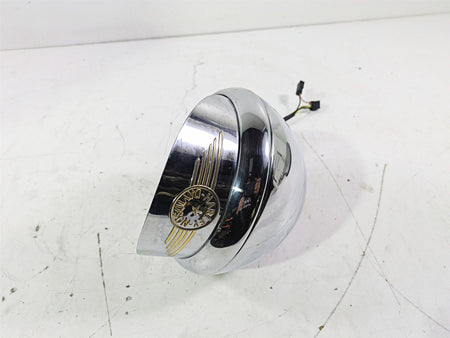 2004 Harley Softail FLSTF Fat Boy Headlight Iron Cross Skull + Visor 67903-00 {{ shop.shopifyCountryName }} - Mototech271