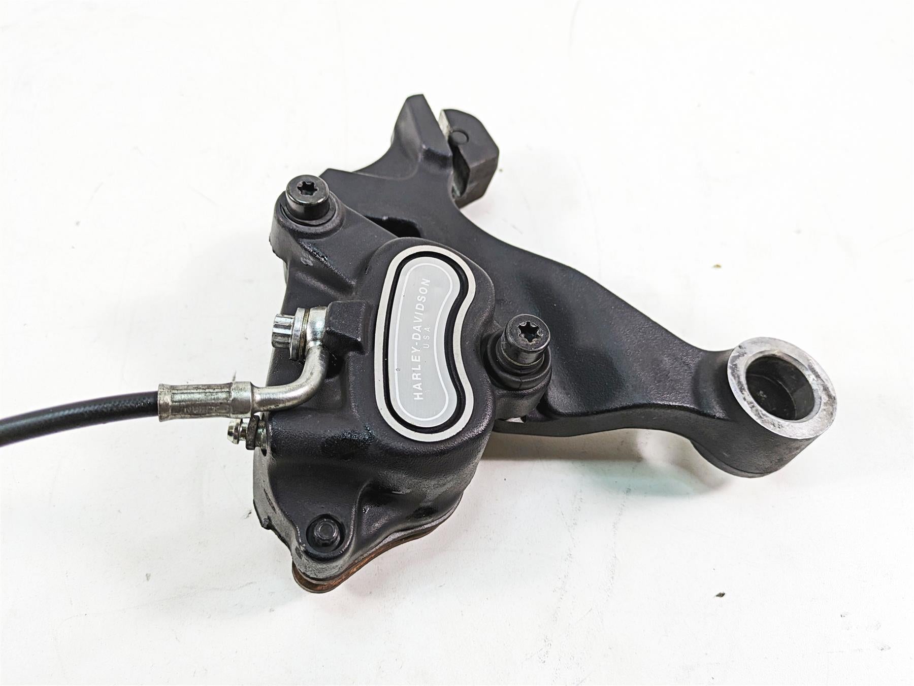 2012 Harley FLD Dyna Switchback Rear  Brake Caliper + Bracket 25mm 40908-08 | Mototech271