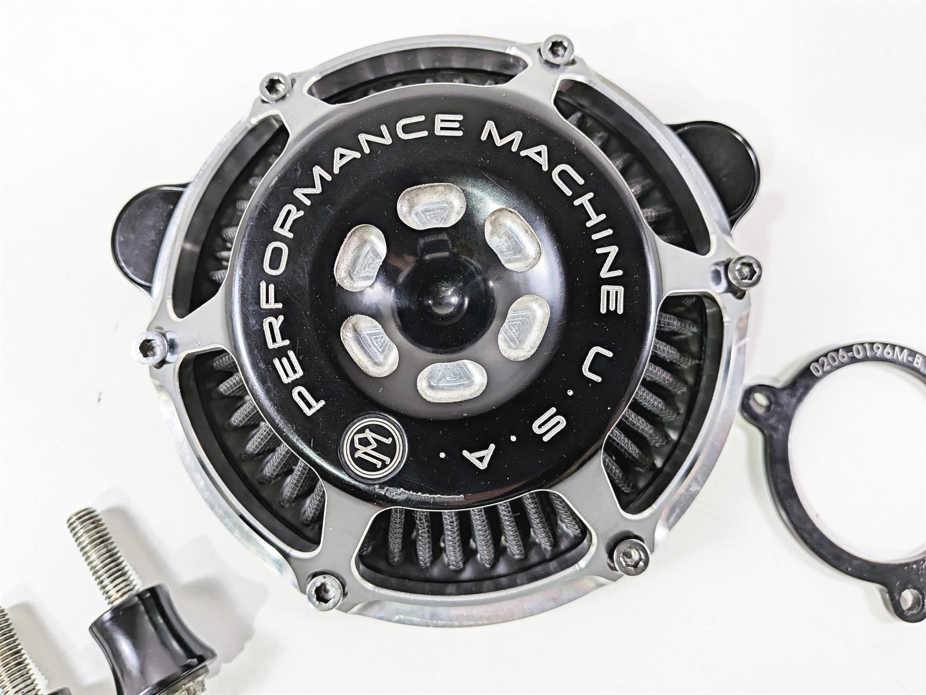 2017 Harley Touring FLHXS Street Glide Performance Machine MAX HP Air Cleaner Kit Black Contrast 577435 {{ shop.shopifyCountryName }} - Mototech271