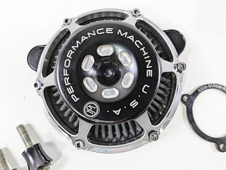 2017 Harley Touring FLHXS Street Glide Performance Machine MAX HP Air Cleaner Kit Black Contrast 577435 {{ shop.shopifyCountryName }} - Mototech271
