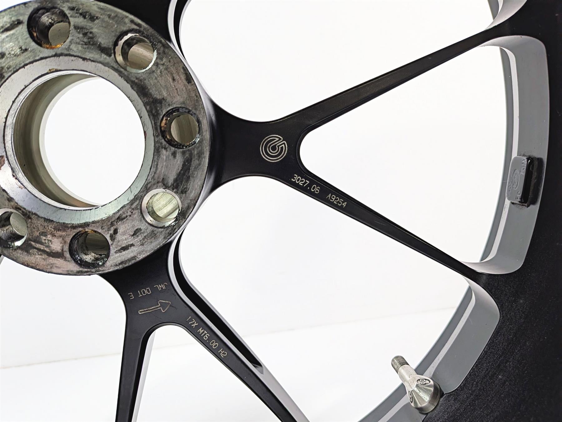 2007 Mv Agusta F4 1000R 312 Straight Rear 17x6 Brembo Forged Wheel Rim 80A0A9318-Mototech271