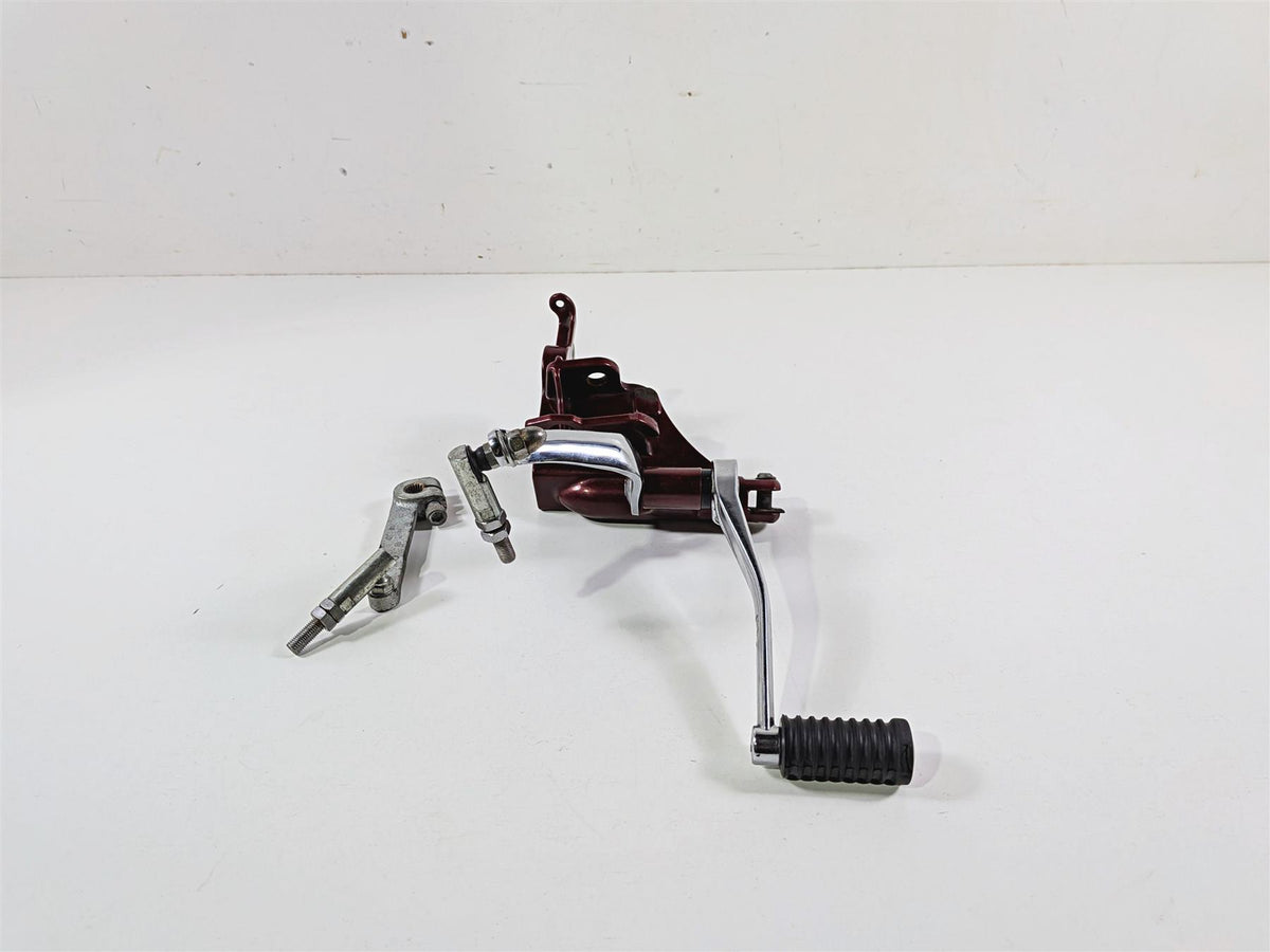 2009 Harley FXCWC Softail Rocker Left Front Footpeg Mount & Shifter 33751-08COZ {{ shop.shopifyCountryName }} - Mototech271