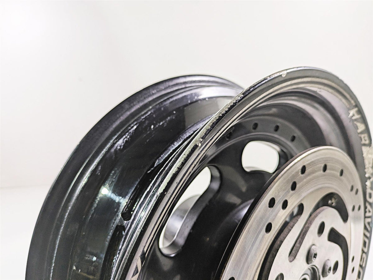 2014 Harley FXDF Dyna Fat Bob Rear Wheel Rim 16x5 Black - Read 40900261 {{ shop.shopifyCountryName }} - Mototech271