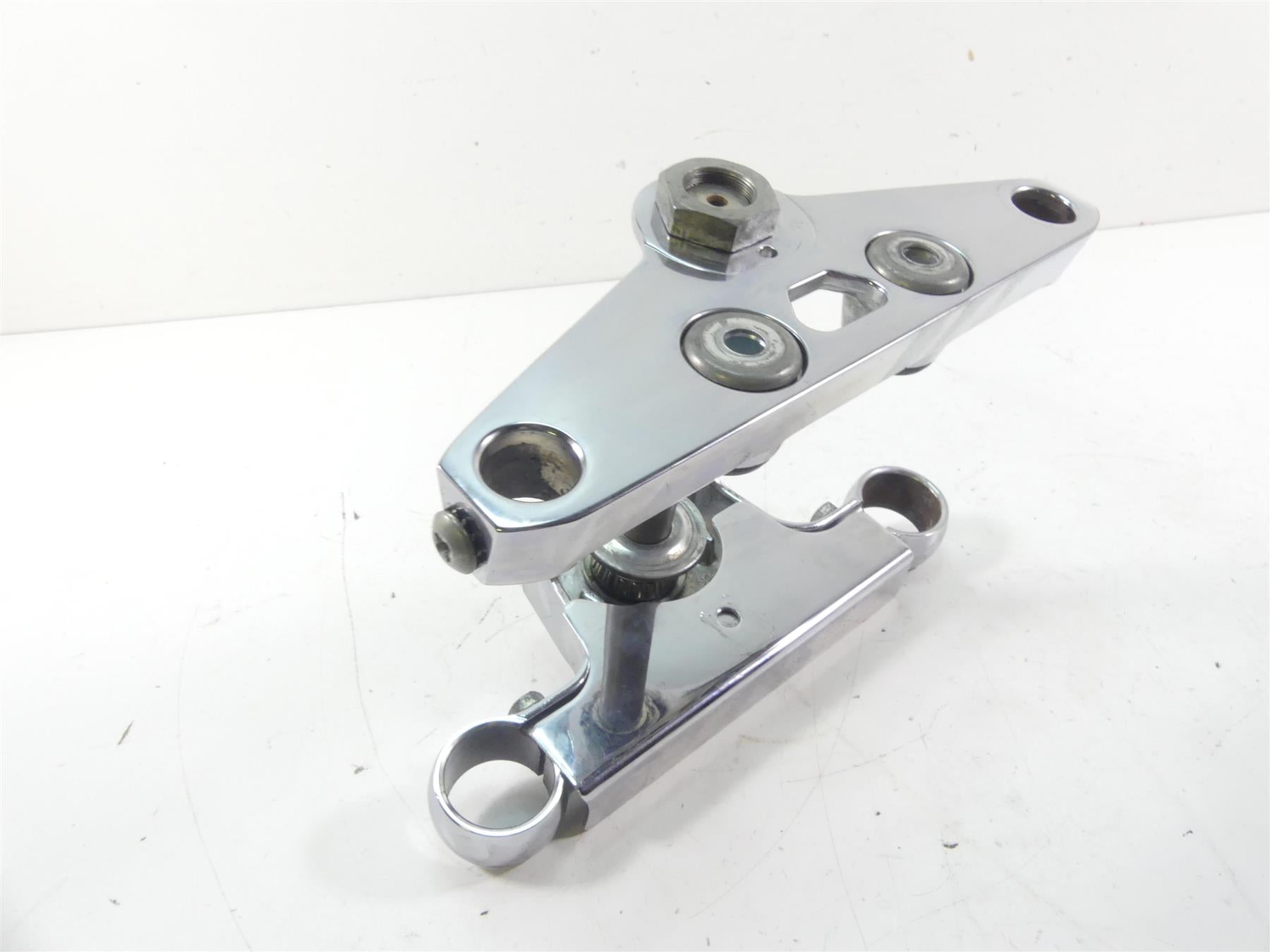 2008 Harley Softail FXSTB Night Train 41mm Chrome Triple Tree Set 45640-00A {{ shop.shopifyCountryName }} - Mototech271