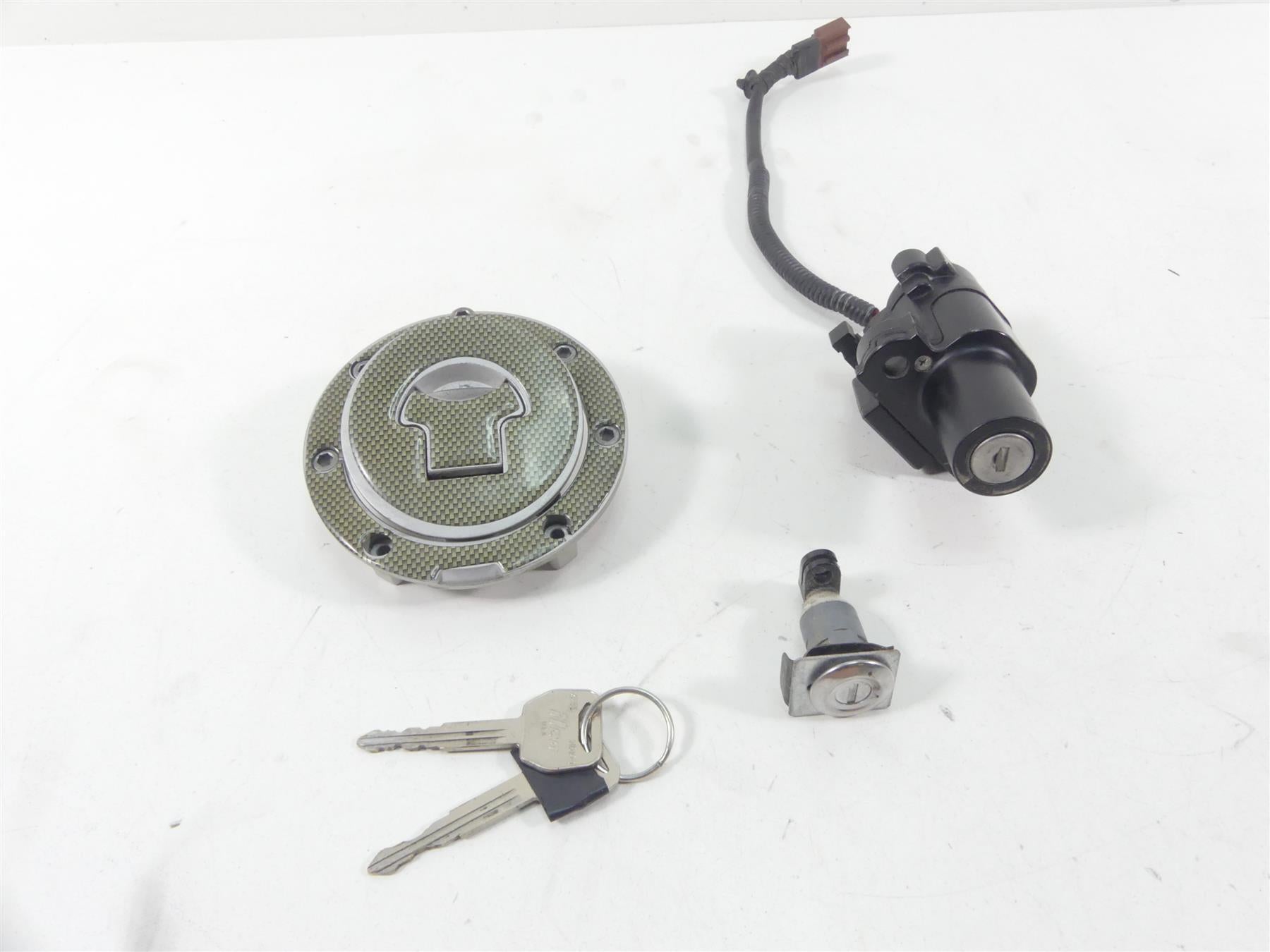 2005 Honda CBR1000RR SC57 Ignition Switch Key Lock Tank Cap Set 35010-MEL-670