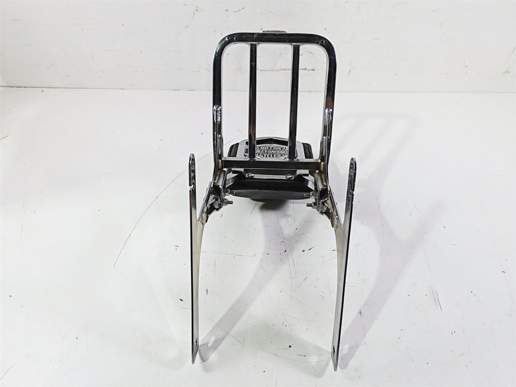 2002 Harley Dyna FXDL Low Rider Rear Chrome Sissy Bar Backrest Six Pack Rack {{ shop.shopifyCountryName }} - Mototech271