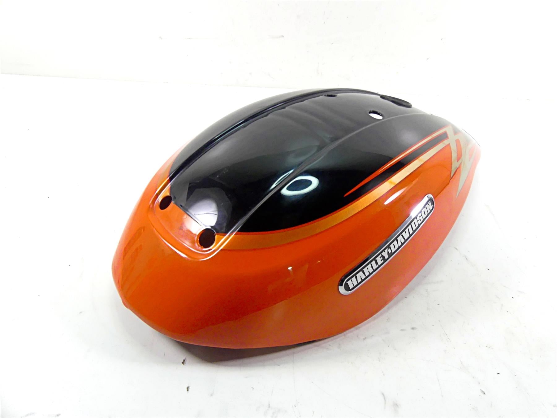2005 Harley VRSCSE CVO V-Rod Upper Tank Airbox Cover Fairing Orange 66097-05 {{ shop.shopifyCountryName }} - Mototech271