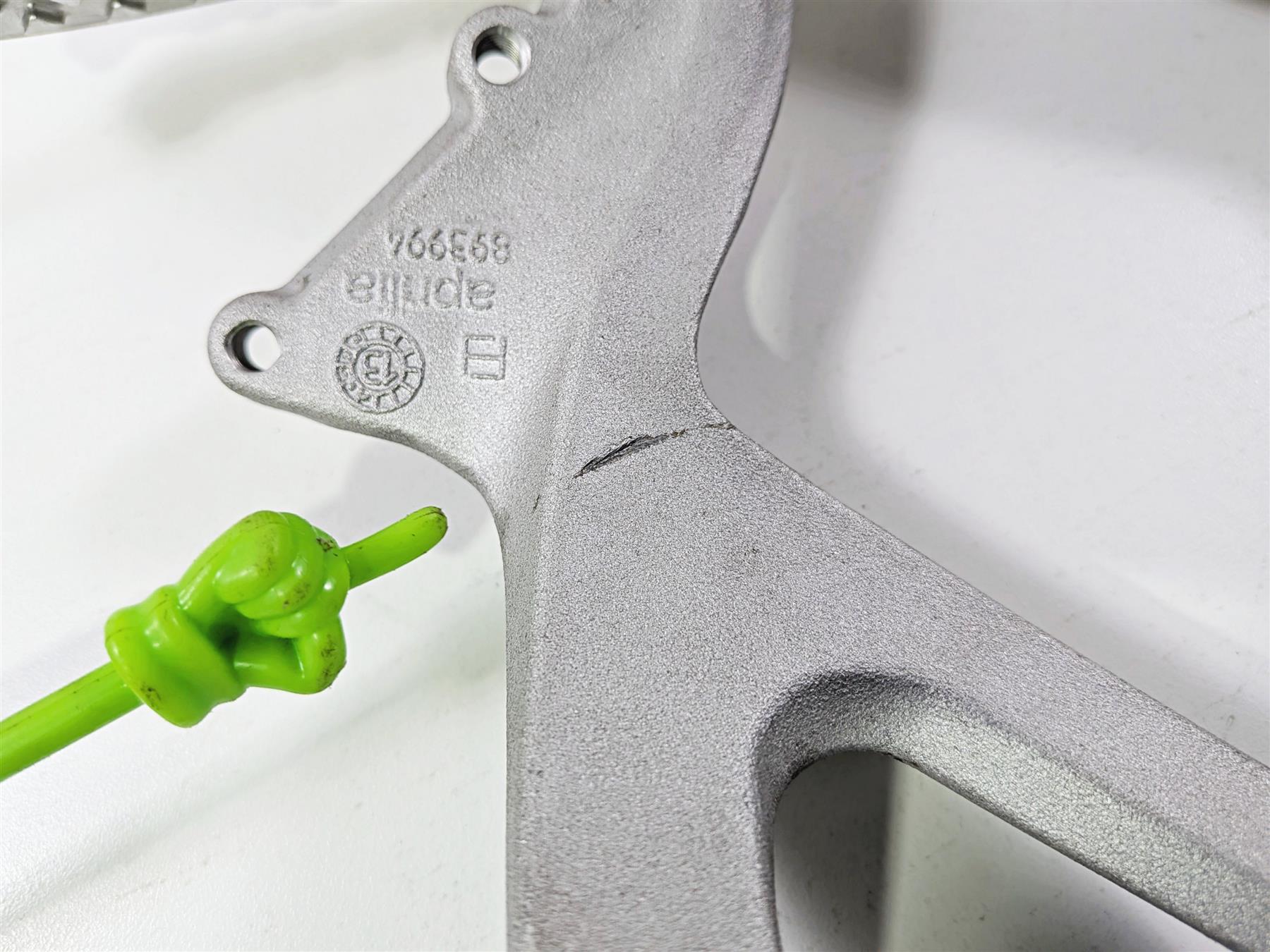 2014 Aprilia RSV4 RR Factory Rear Passenger Foot Peg Rest Set 893996 893997 {{ shop.shopifyCountryName }} - Mototech271