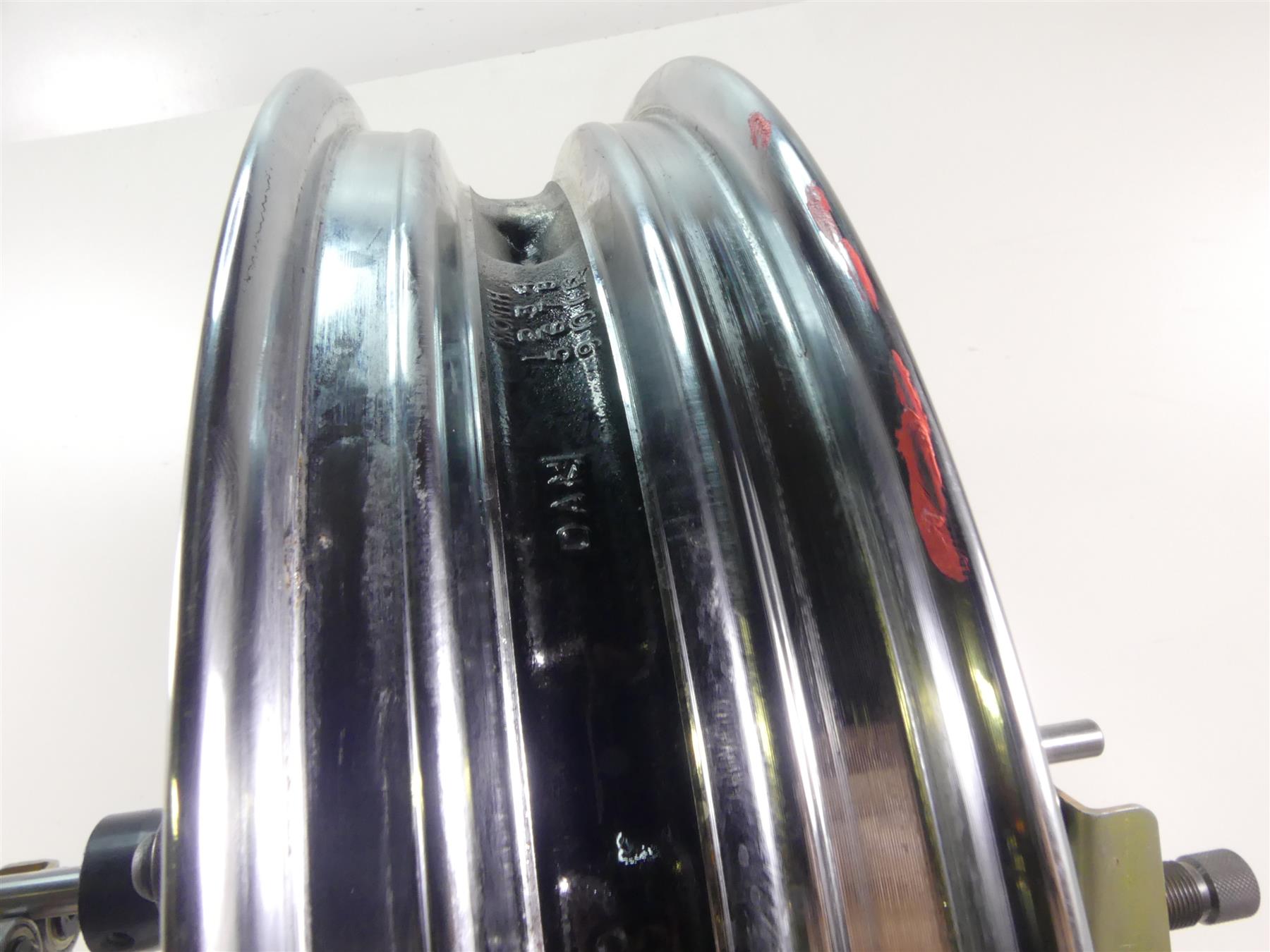 2014 Harley Touring FLHTK Electra Glide Front 17x3 Impeller Wheel Rim 43300386 {{ shop.shopifyCountryName }} - Mototech271