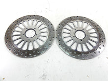 Load image into Gallery viewer, 2002 Harley Touring FLHTC Electra Glide Front Chrome Brake Rotor Disc Set
