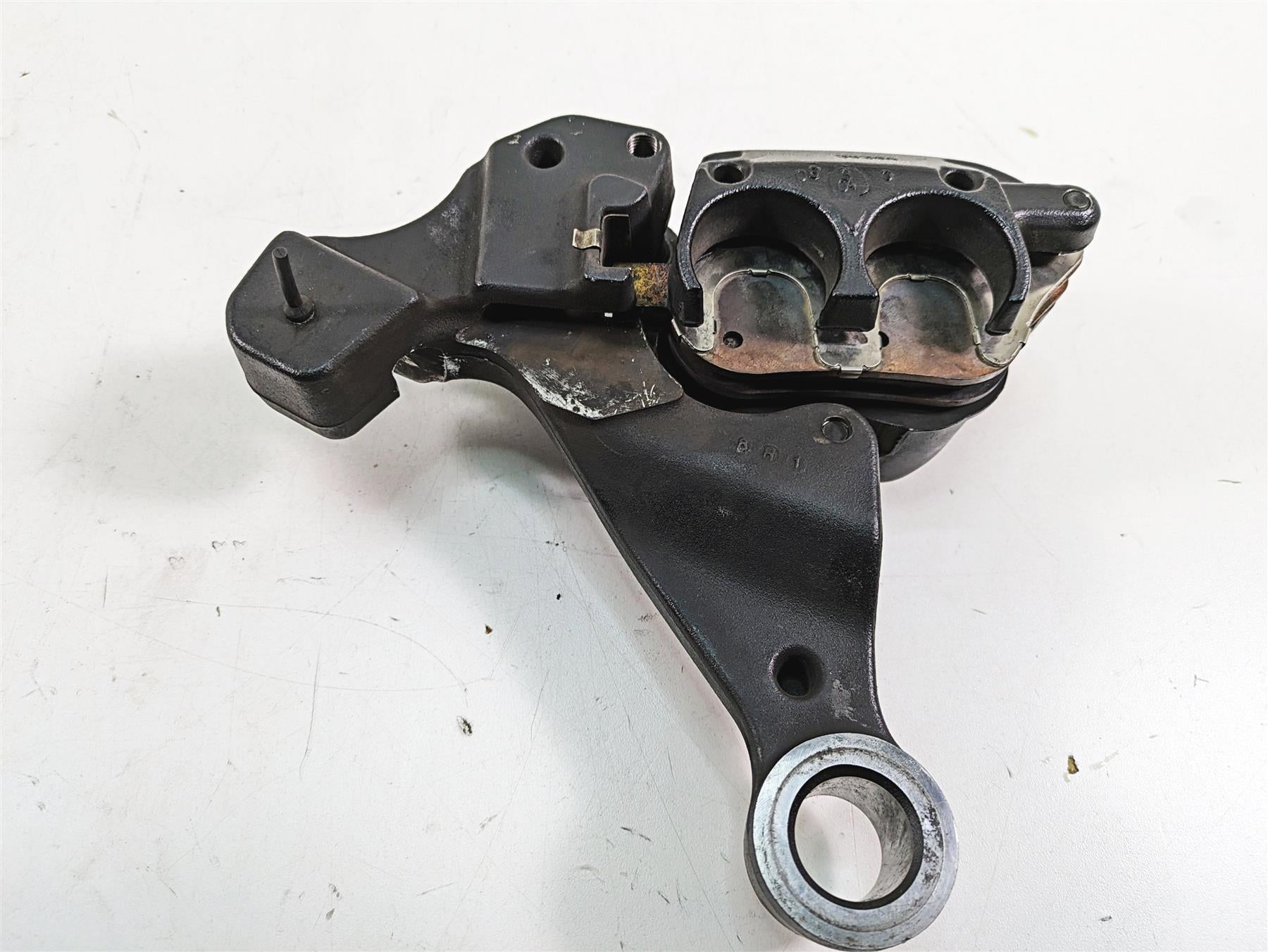 2009 Harley Dyna FXDFSE CVO Fat Bob Rear Brake Caliper + Bracket 25mm 40908-08 {{ shop.shopifyCountryName }} - Mototech271