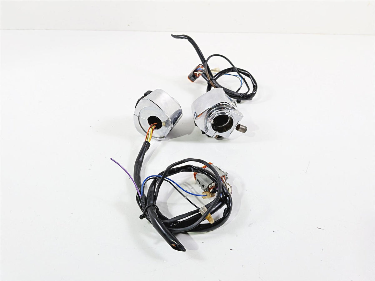 1995 Harley XL883 Sportster Hugger L+R Chrome Control Switches 70218-87 70219-87 {{ shop.shopifyCountryName }} - Mototech271