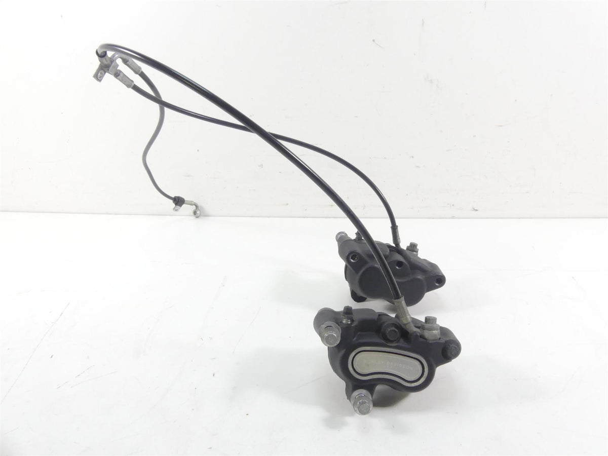 2014 Harley Dyna FXDF Fat Bob Front Dual Brake Caliper Set 41300001 41300002 {{ shop.shopifyCountryName }} - Mototech271