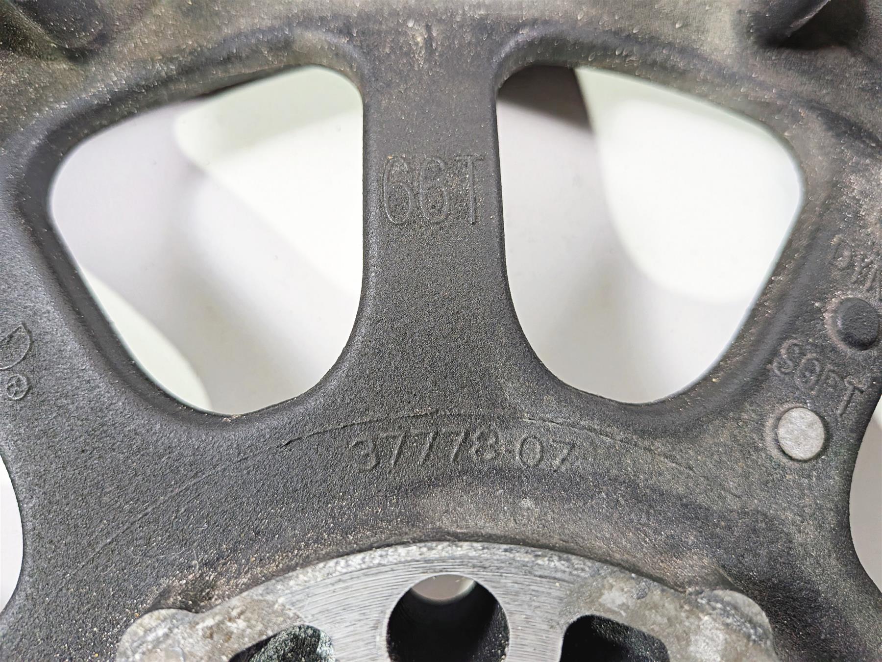 2012 Harley Softail FLSTF Fat Boy Rear Drive Belt Pulley Sprocket 66T 37778-07 {{ shop.shopifyCountryName }} - Mototech271