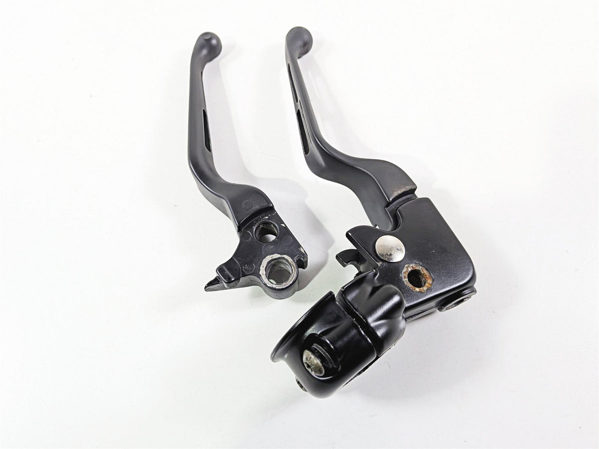 2011 Harley FXDF Dyna Fat Bob Black Clutch Perch & Slotted Lever Set 38608-96 {{ shop.shopifyCountryName }} - Mototech271