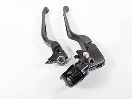 2011 Harley FXDF Dyna Fat Bob Black Clutch Perch & Slotted Lever Set 38608-96 {{ shop.shopifyCountryName }} - Mototech271