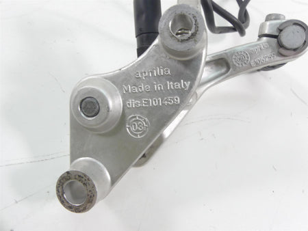 2004 Aprilia RSV 2 1000R Mille Rear Brake Pedal & Mount Bracket E106259 {{ shop.shopifyCountryName }} - Mototech271