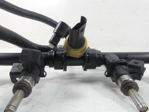 2012 BMW S1000RR K46 Fuel Injectors Rails Pressure Sensor Set - Read 13548532988