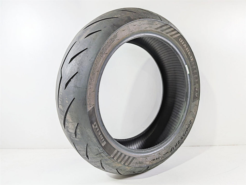 Used Rear Motorcycle Pirelli Diablo Rosso IV 4 200/55ZR17 78W Tire 3979800-Mototech271