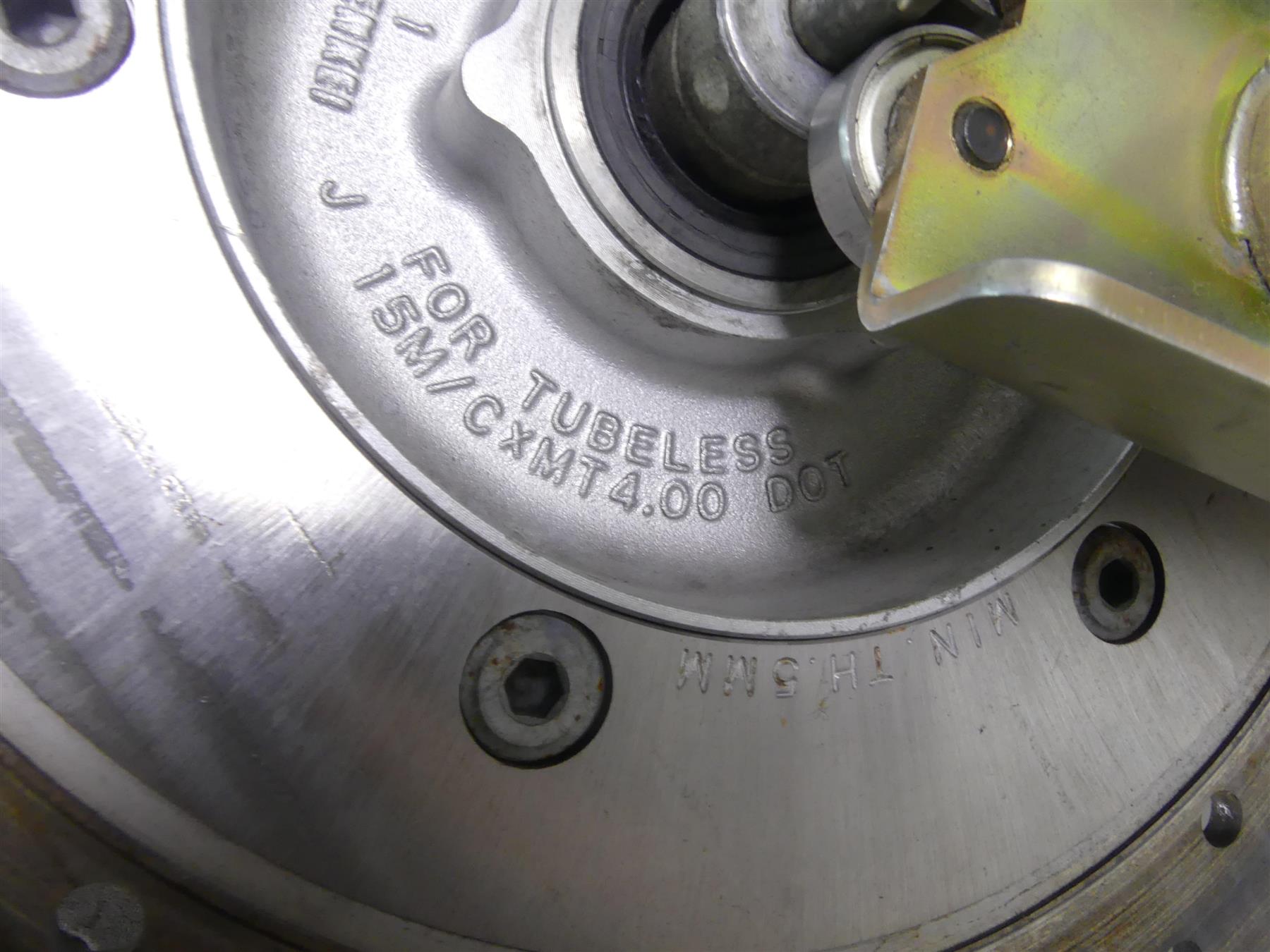 2016 Honda VT1300 CRG Stateline Straight 15x4 Rear Wheel Rim 42650-MFY-305 {{ shop.shopifyCountryName }} - Mototech271