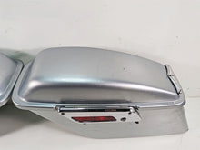 Load image into Gallery viewer, 2012 Harley FLD Dyna Switchback Saddlebag Set Brilliant Silver Pearl 90200018BDK | Mototech271
