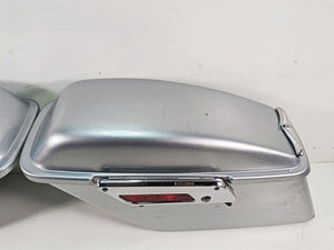 2012 Harley FLD Dyna Switchback Saddlebag Set Brilliant Silver Pearl 90200018BDK | Mototech271