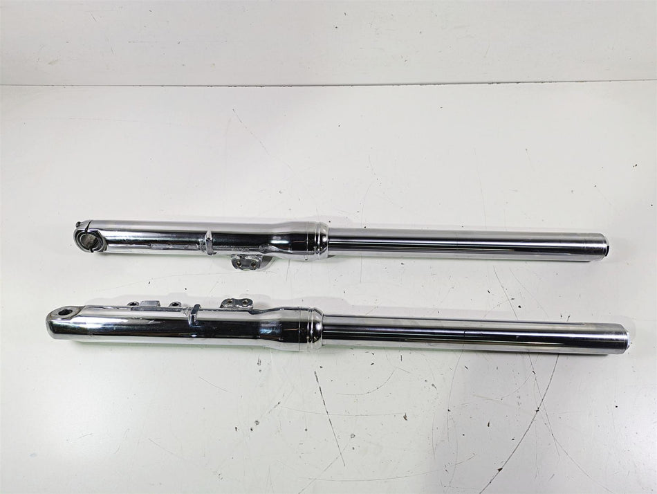 2007 Harley FXDWG Dyna Wide Glide Straight Chrome Front Fork Leg Set 47288-06A {{ shop.shopifyCountryName }} - Mototech271