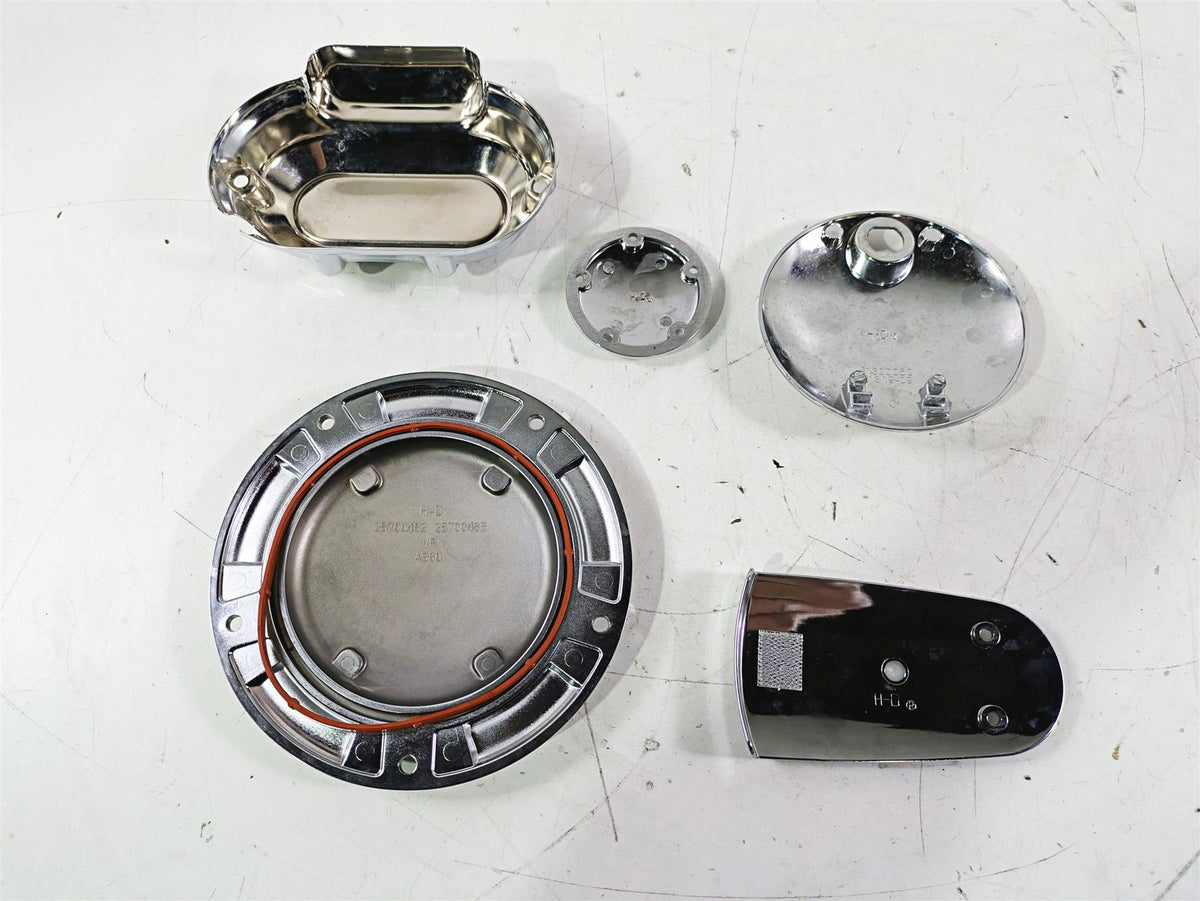 2015 Harley Touring FLHTKL E -Glide Low Gold Flames Chrome Cover Set 61319-09 {{ shop.shopifyCountryName }} - Mototech271