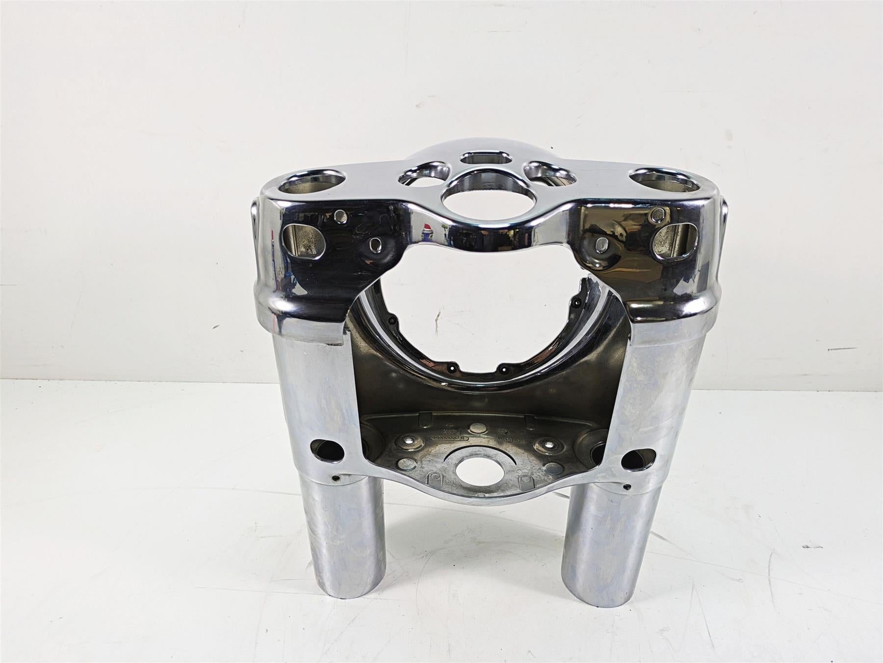 2012 Harley FLD Dyna Switchback Chrome Headlight Head Light Nacelle Set 61400078 {{ shop.shopifyCountryName }} - Mototech271