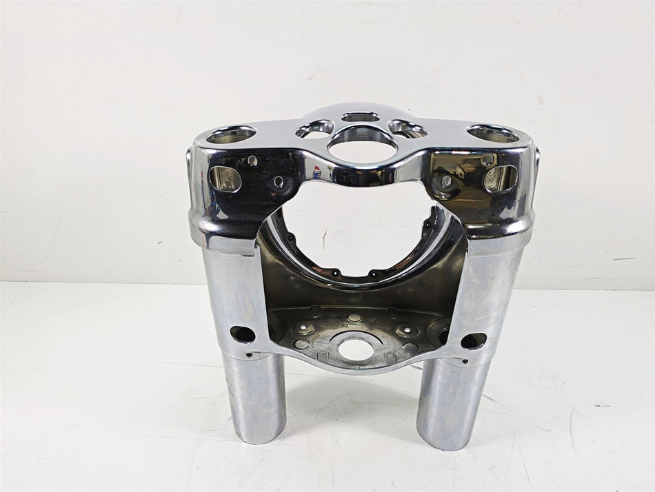 2012 Harley FLD Dyna Switchback Chrome Headlight Head Light Nacelle Set 61400078 {{ shop.shopifyCountryName }} - Mototech271