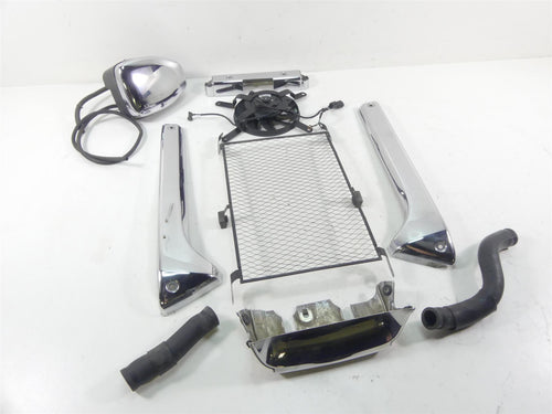 2008 Honda V-Twin VTX1800 N3 Radiator Chrome Cover Set & Fan 19044-MCV-N30 | Mototech271