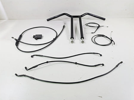 2015 Harley FXDF Dyna Fat Bob Handlebar Handle Bar 14" Tall & Cables {{ shop.shopifyCountryName }} - Mototech271