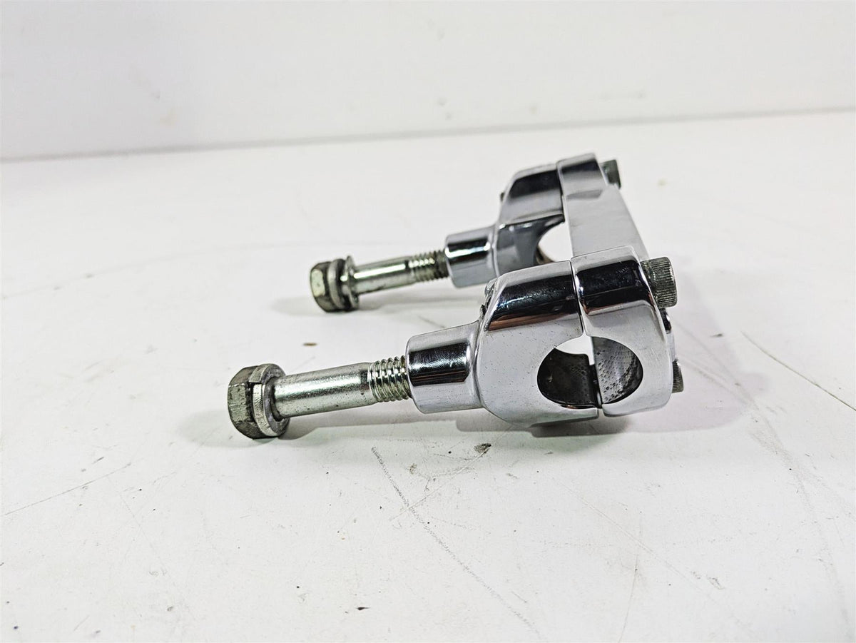 2008 Harley FLSTC 105TH Softail Heritage Handlebar Riser Holder Set 56567-86B {{ shop.shopifyCountryName }} - Mototech271