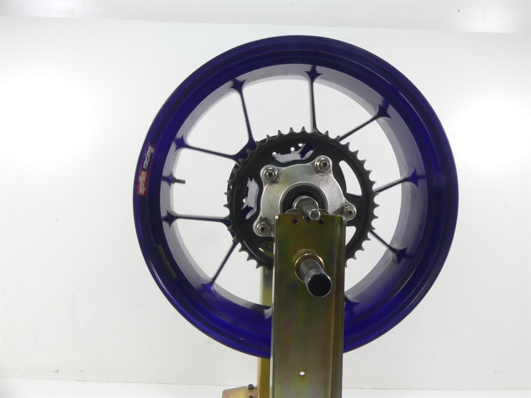 2004 Aprilia RSV1000 R Mille Rear Straight Blue 17x6 Wheel Rim AP8128071 {{ shop.shopifyCountryName }} - Mototech271